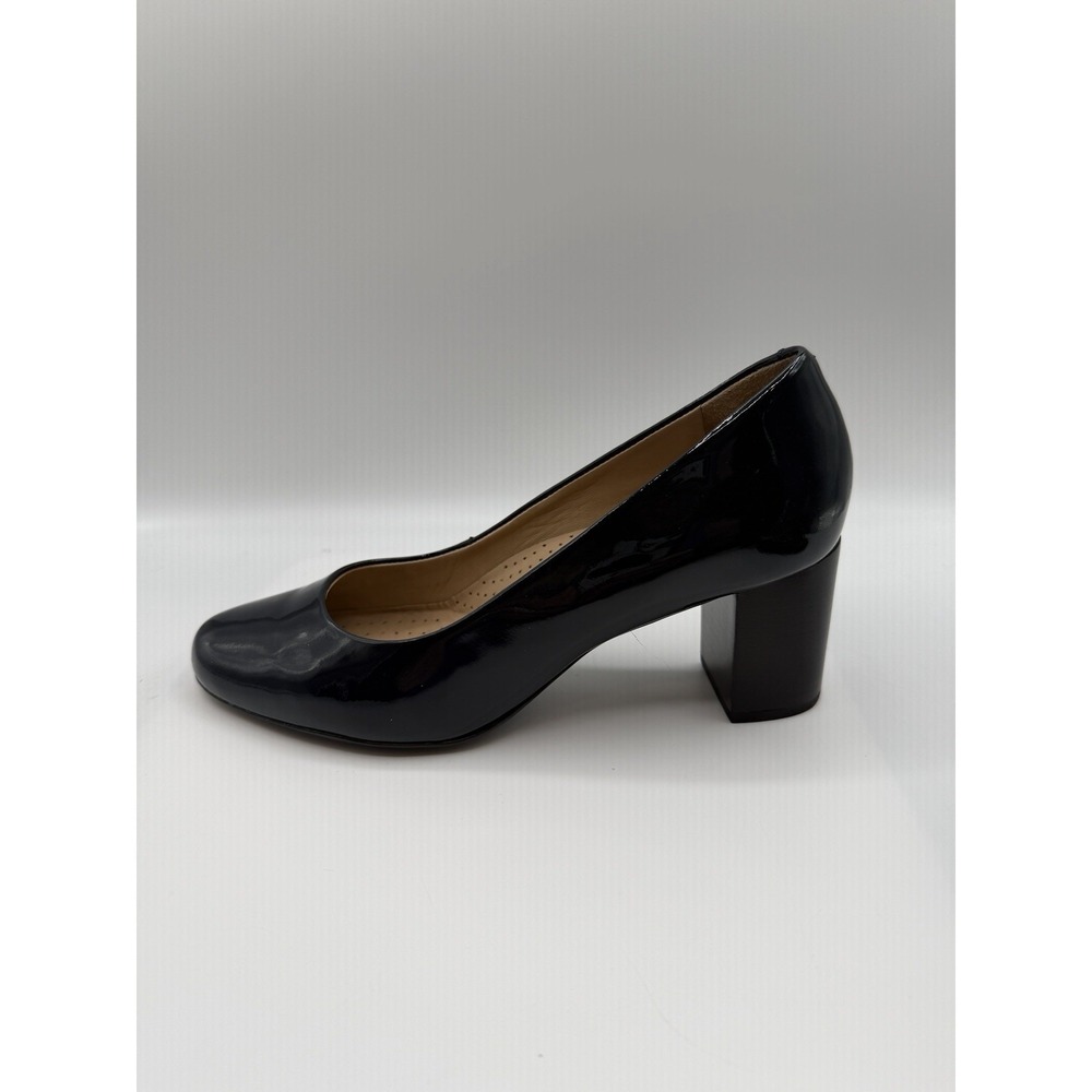Marc Joseph New York Midtown Pump, Women's 10,Navy Patent,Leather Upper/Lining